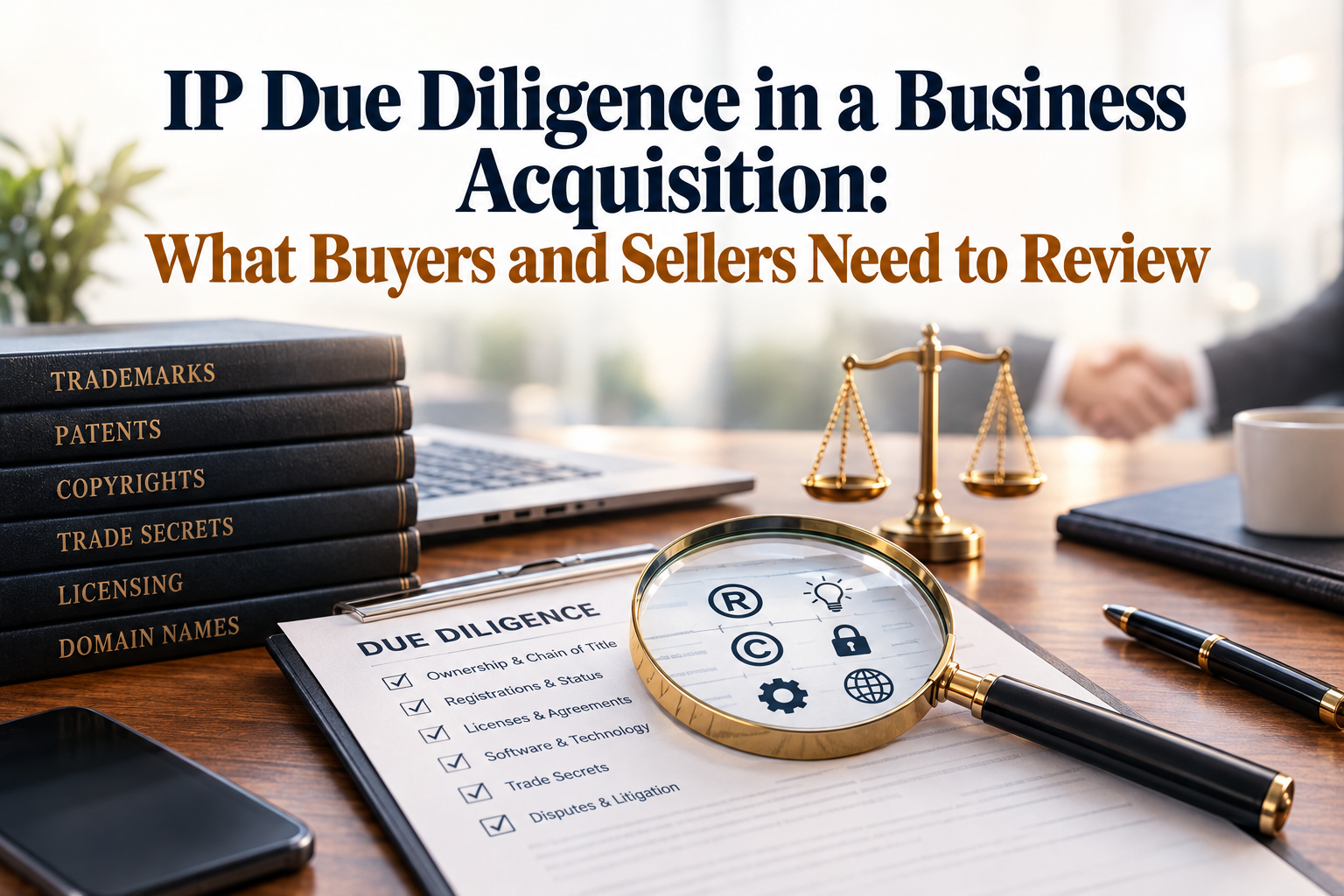 IP Due Diligence in a Business Acquisition: What Buyers and Sellers Need to Review