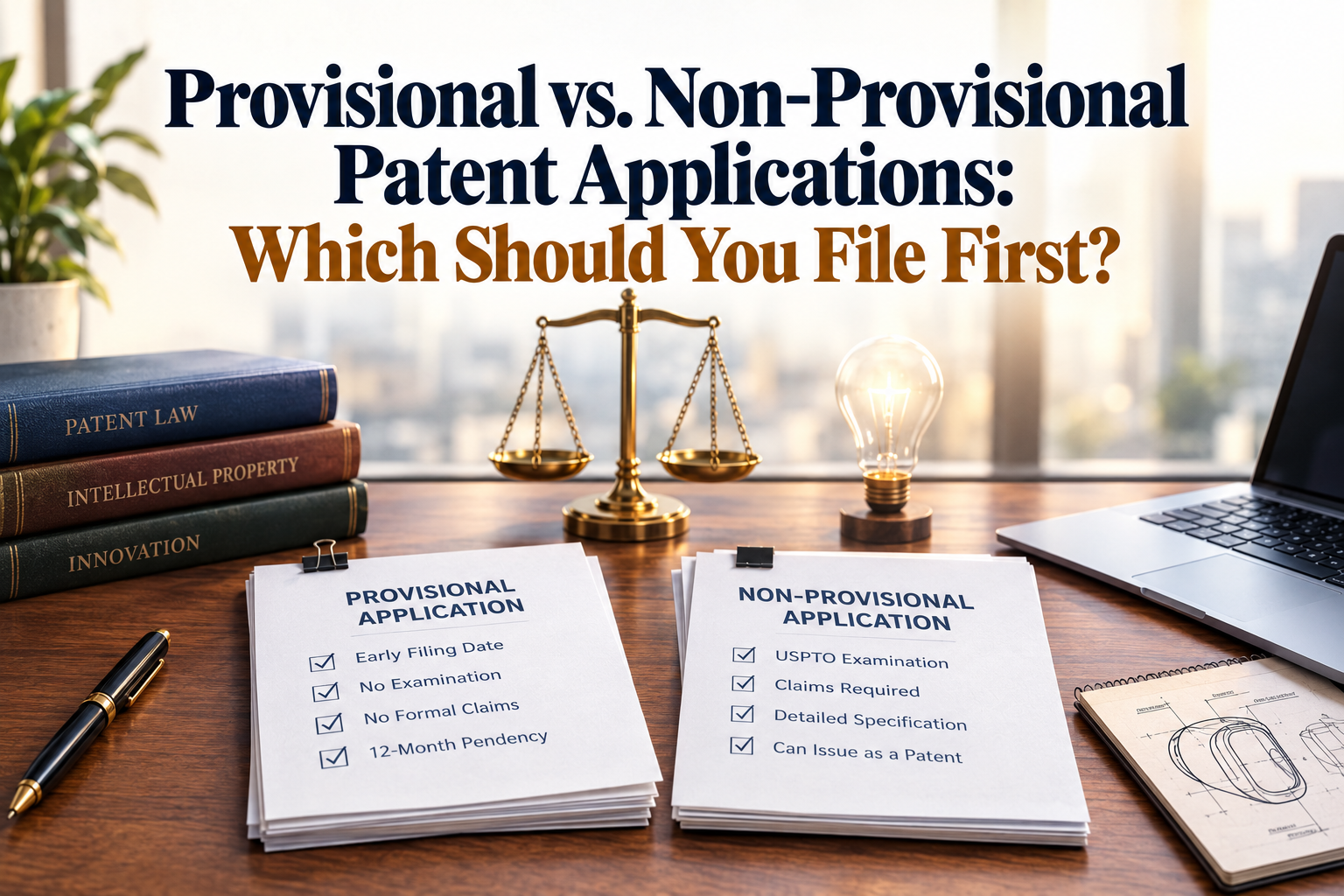 Provisional vs. Non-Provisional Patent Applications: Which Should You File First?